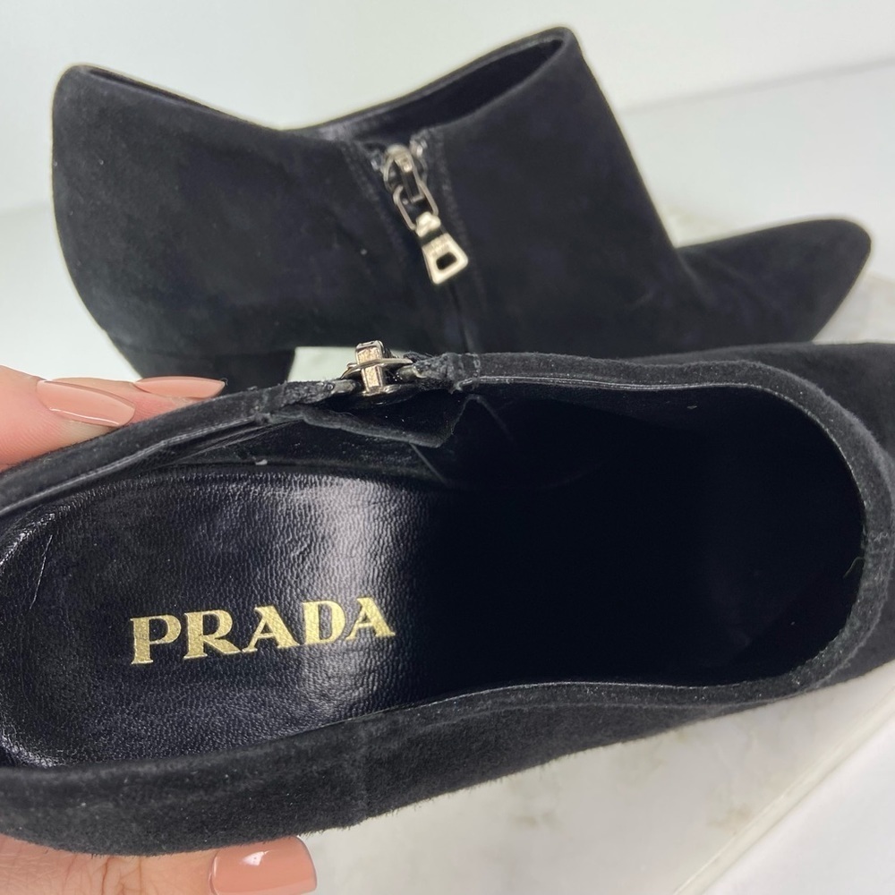 Prada Black Ankle Boots - Picture 9 of 10